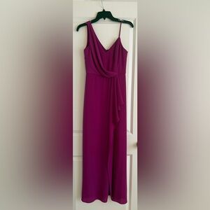 Aqua Magenta Draped Maxi Skirt